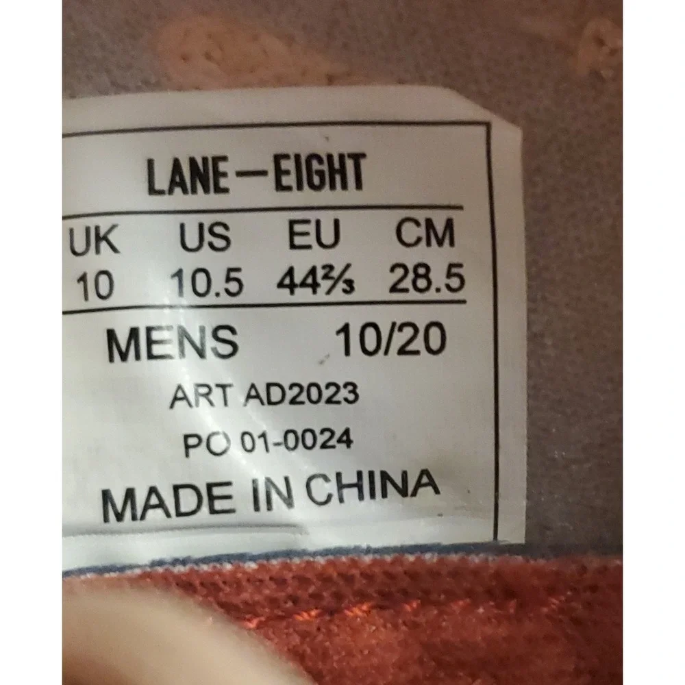 Lane Eight Trainer Sneakers Men's Size‎ 10.5 Light Pink